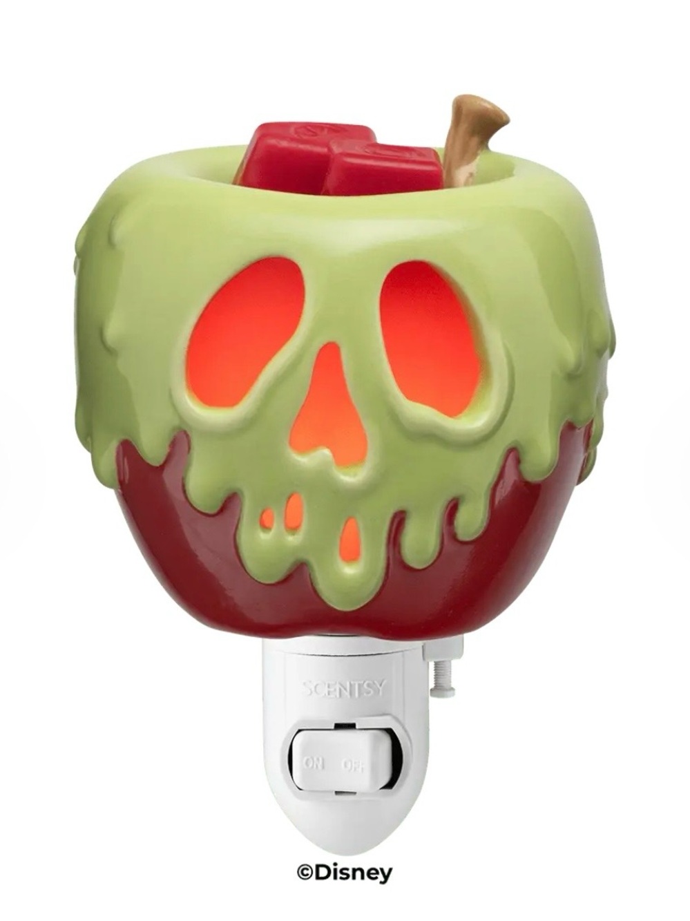 Scentsy Disney Villains Just One Bite Mini Warmer - Black & Red